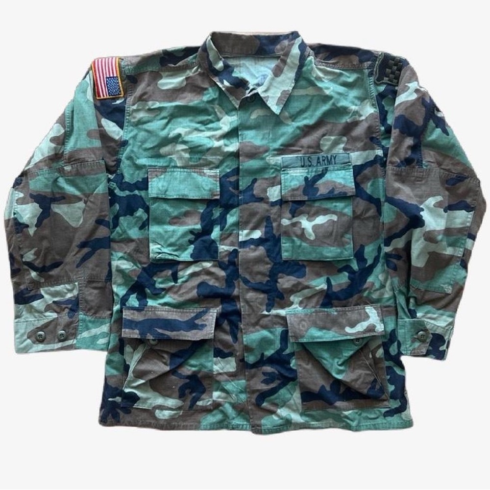 U.S. Army Camouflage Jacket with Patch